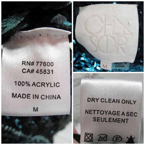 CHASER Metallic Netted Muscle Tank in Aqua Blue Unlined Women’s Size Medium NWT - Picture 11 of 12